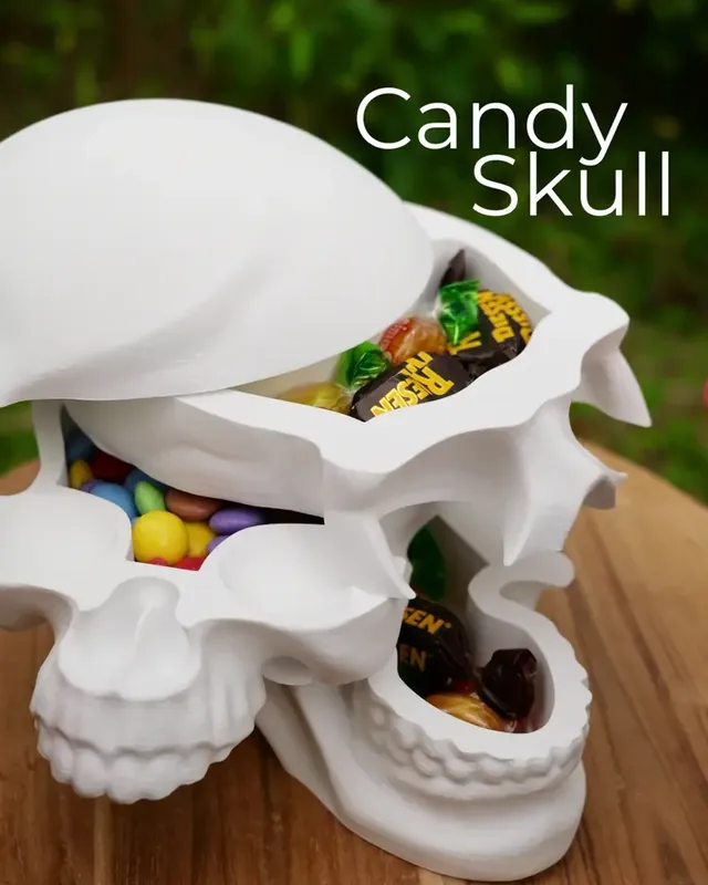 Candy Skull Candy Storage for Halloween