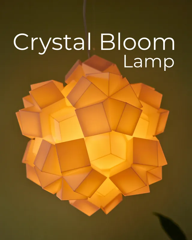 Crystal Bloom Lamp for the Ceiling