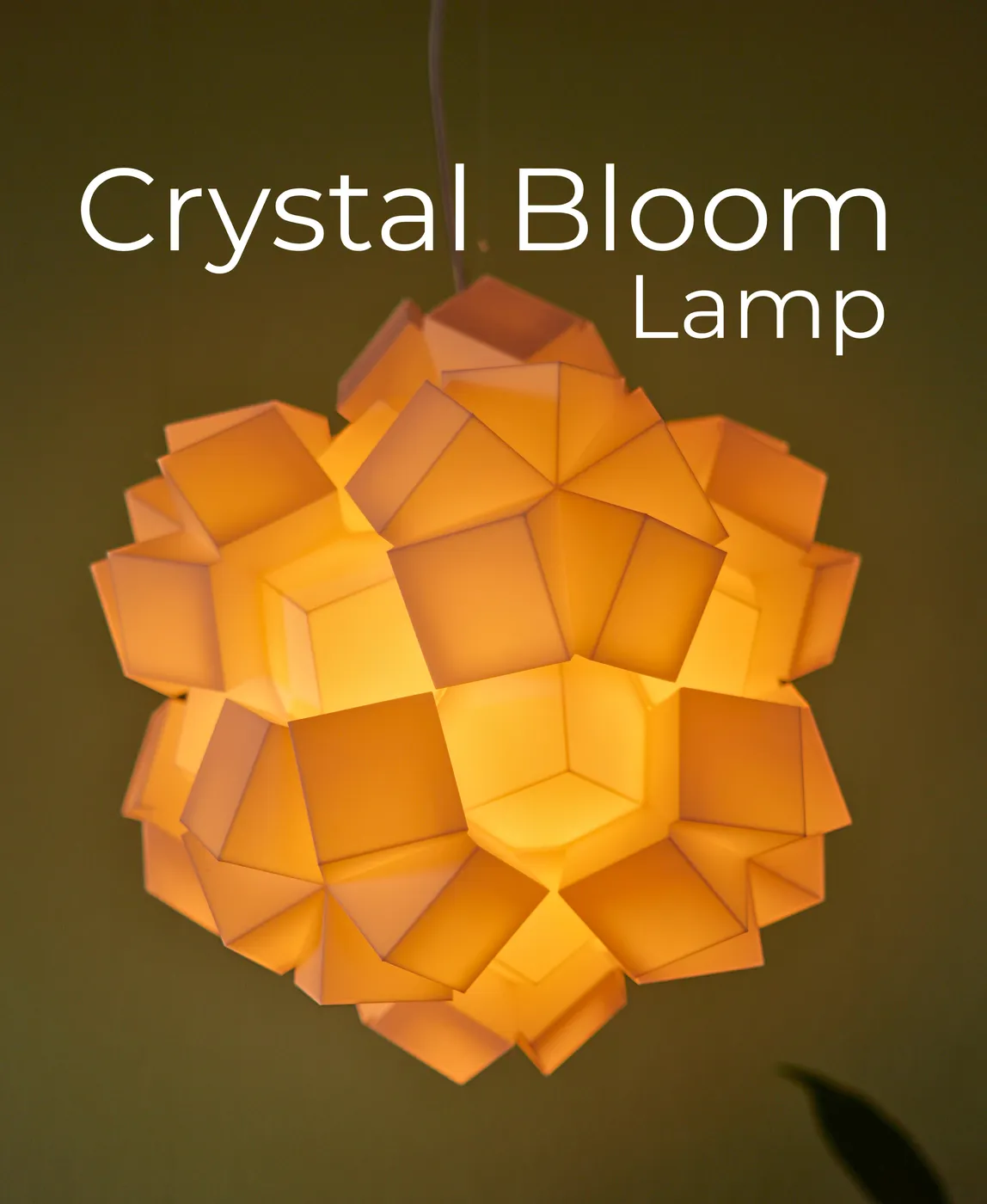 Crystal Bloom Lamp for the Ceiling