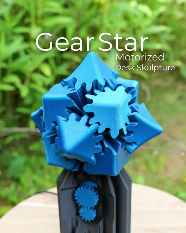 Gear Star Sreampunk Desk Sculpture