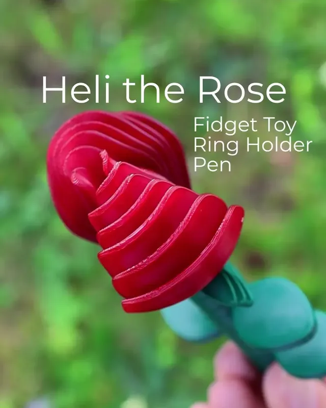 Heli the Rose Ring Holder and Pen