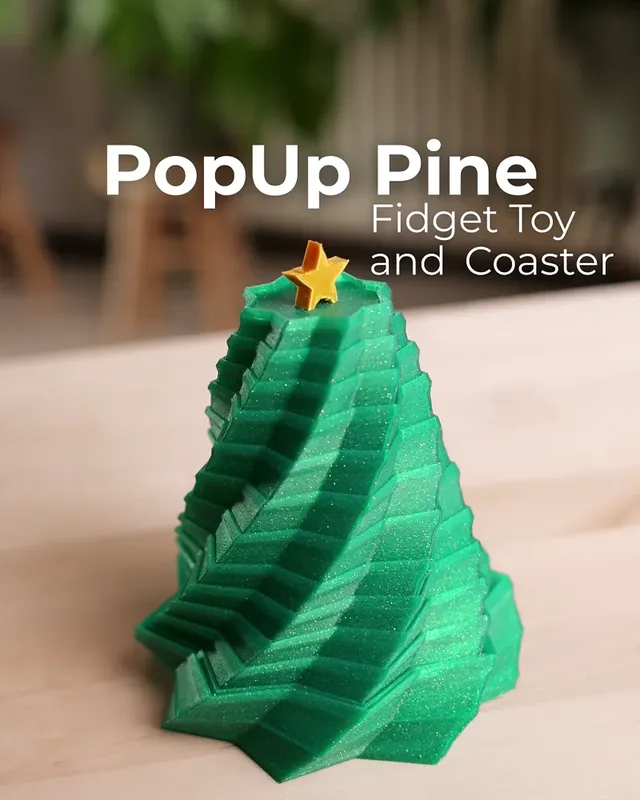 PopUp Pine - Christmas Tree and Coaster
