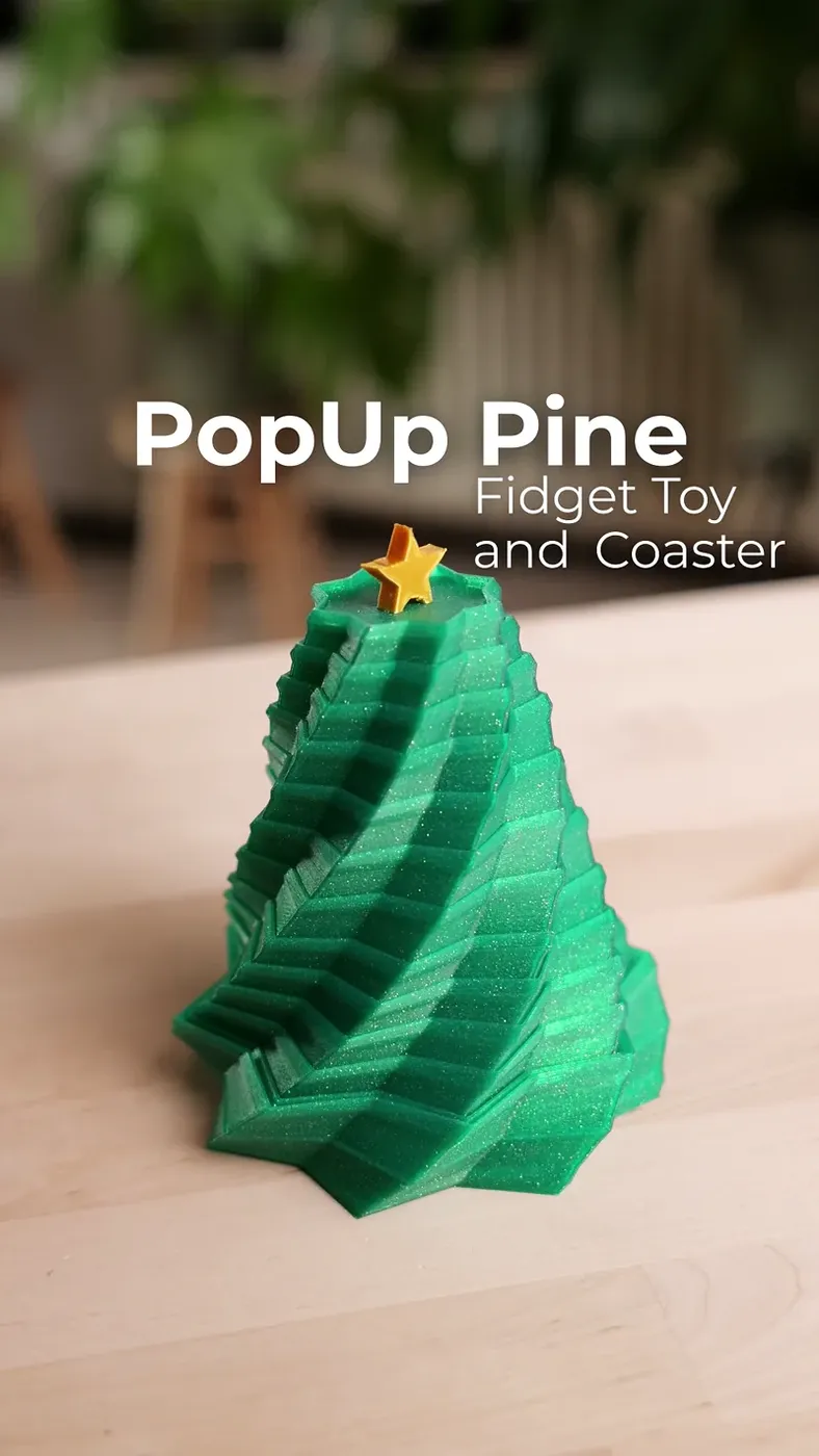 PopUp Pine - Christmas Tree and Coaster