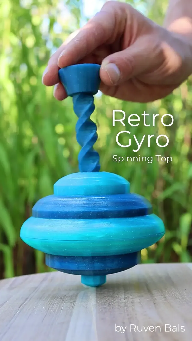 Retro Gyro Spinning Top